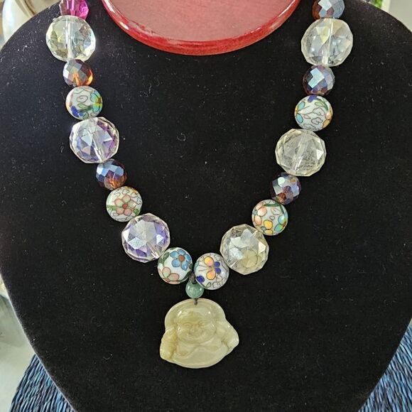 Buda Neclace With Stones - Picture 1 of 5